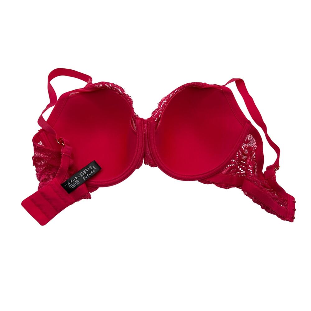 NATORI 741299 FEATHERS FULL COVERAGE BRA DARK PINK SIZE 34D - Picture 7 of 9